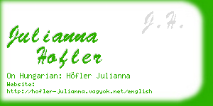 julianna hofler business card
